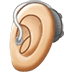 🦻🏻 ear with hearing aid: light skin tone display on Samsung